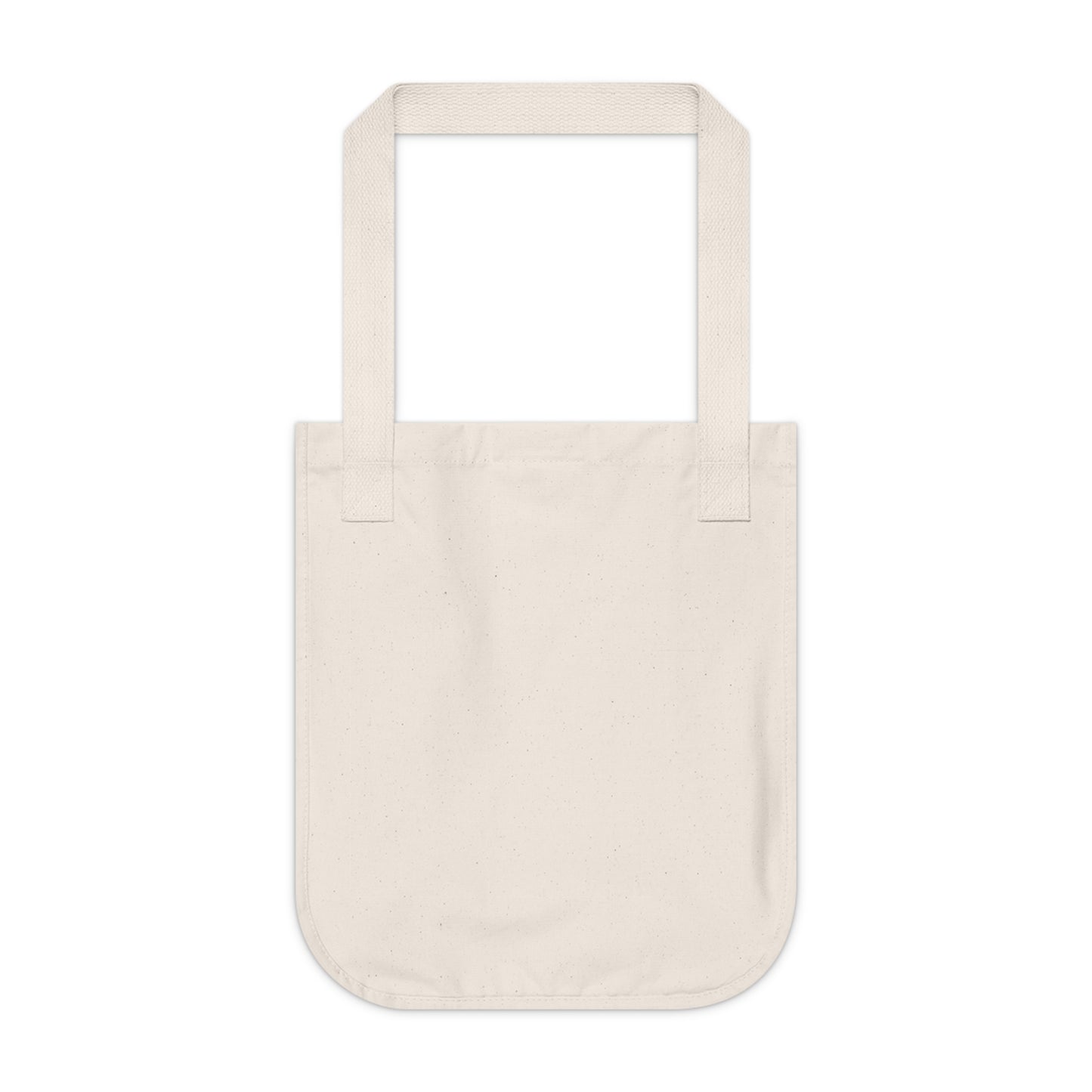 Town Crier Squirrel Organic Canvas Tote Bag — Vintage Newsprint Market Tote