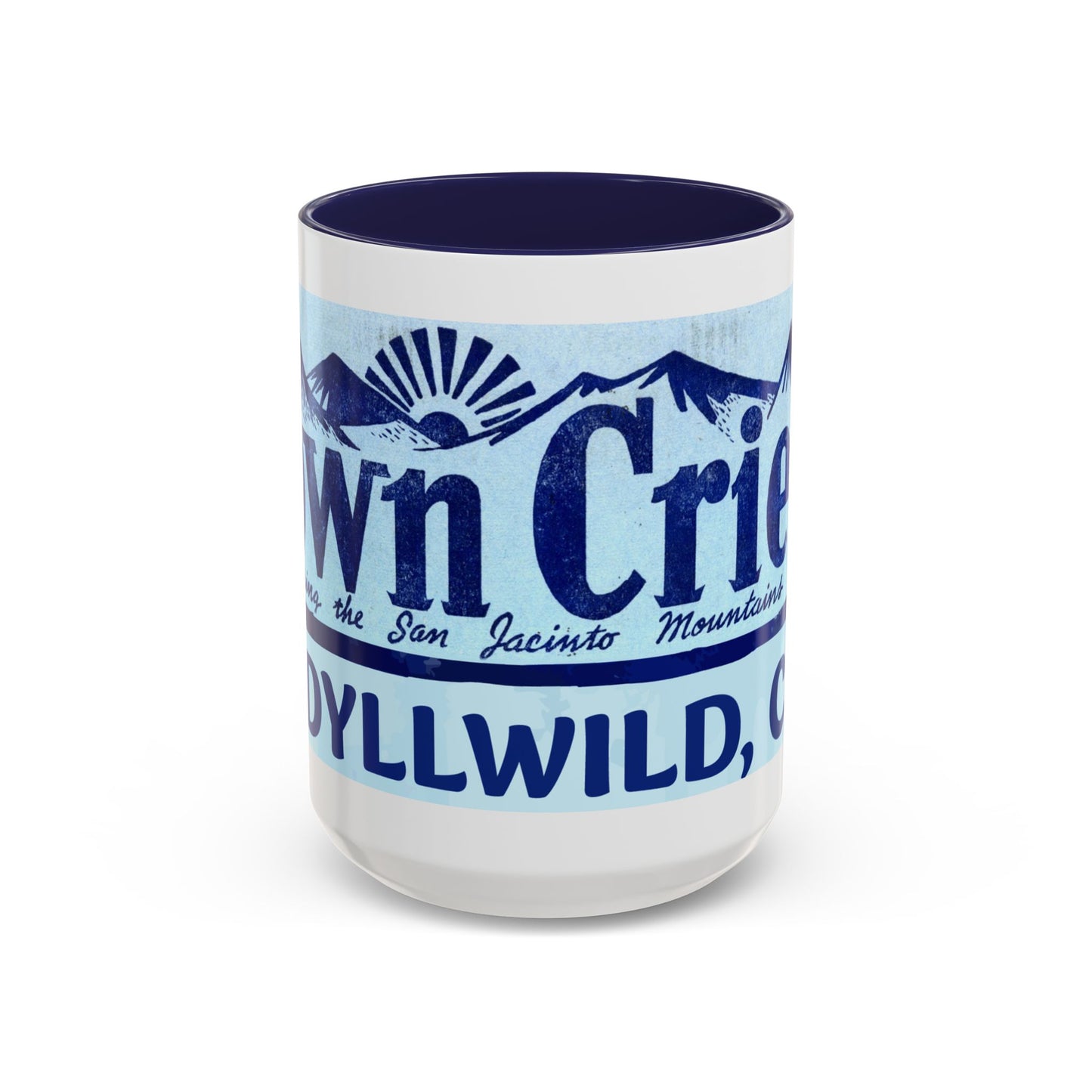 Town Crier logo Mug /Idyllwild CA accent coffee mug