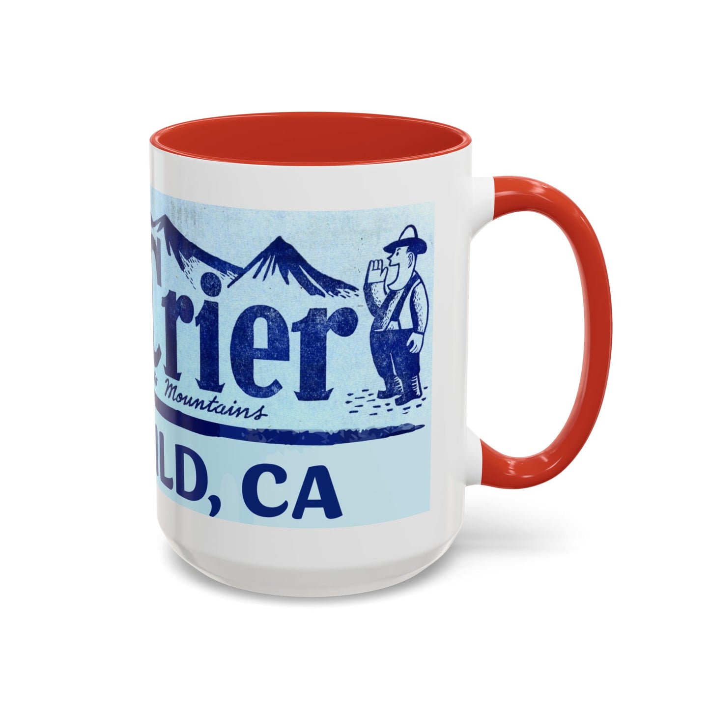 Town Crier logo Mug /Idyllwild CA accent coffee mug