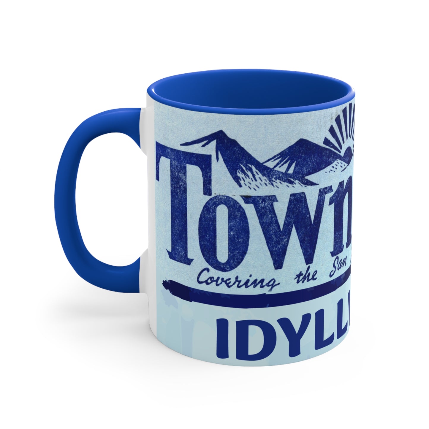 Idyllwild Town Crest Mug | Mountain Sunrise Ceramic Coffee Mug
