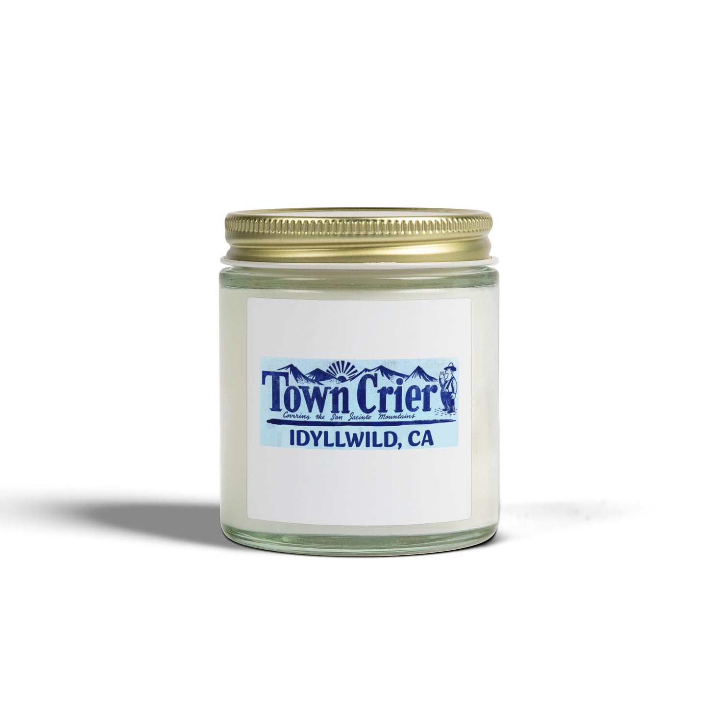Coconut Apricot Scented Candle — Town Crier Idyllwild, CA (4oz or 9oz)
