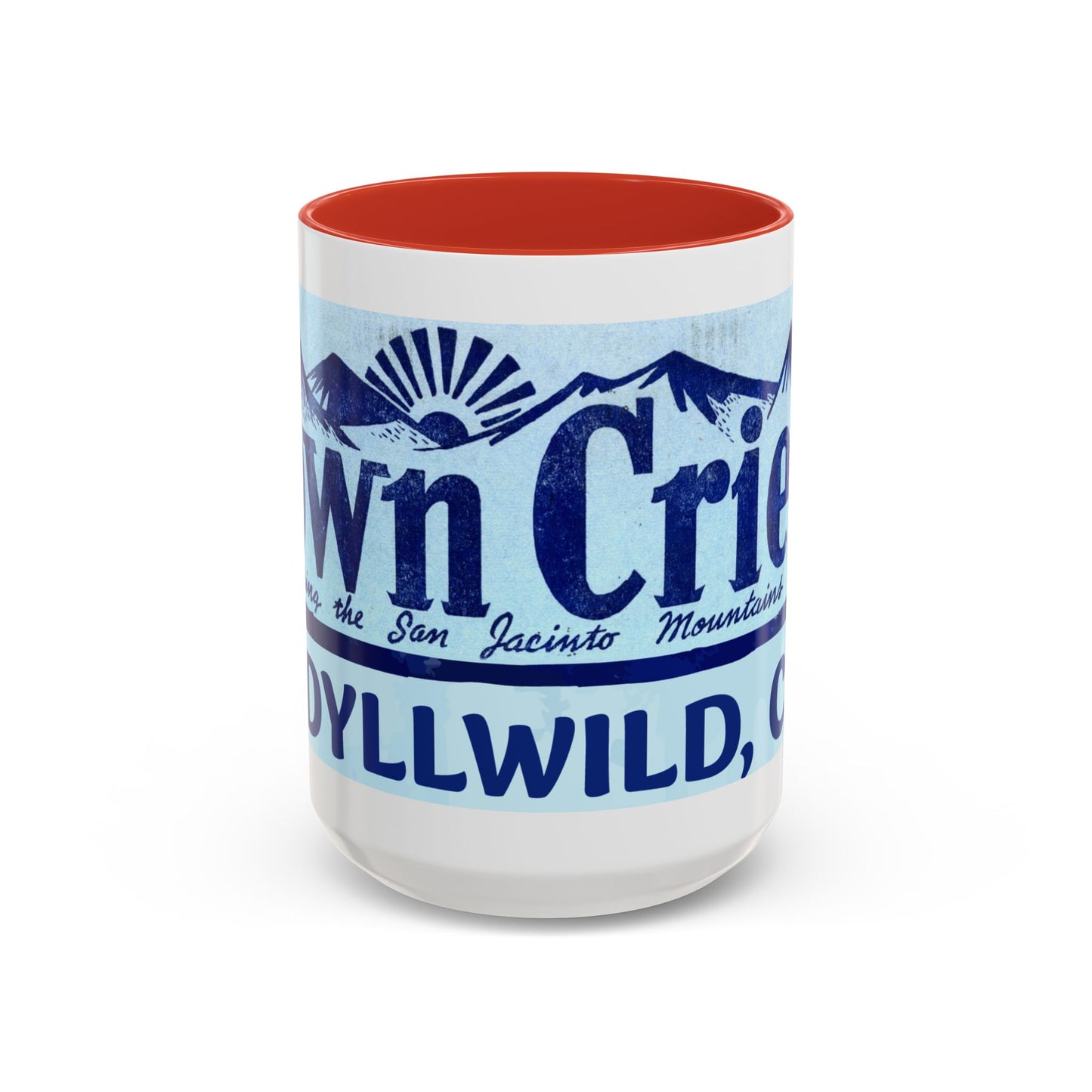 Town Crier logo Mug /Idyllwild CA accent coffee mug