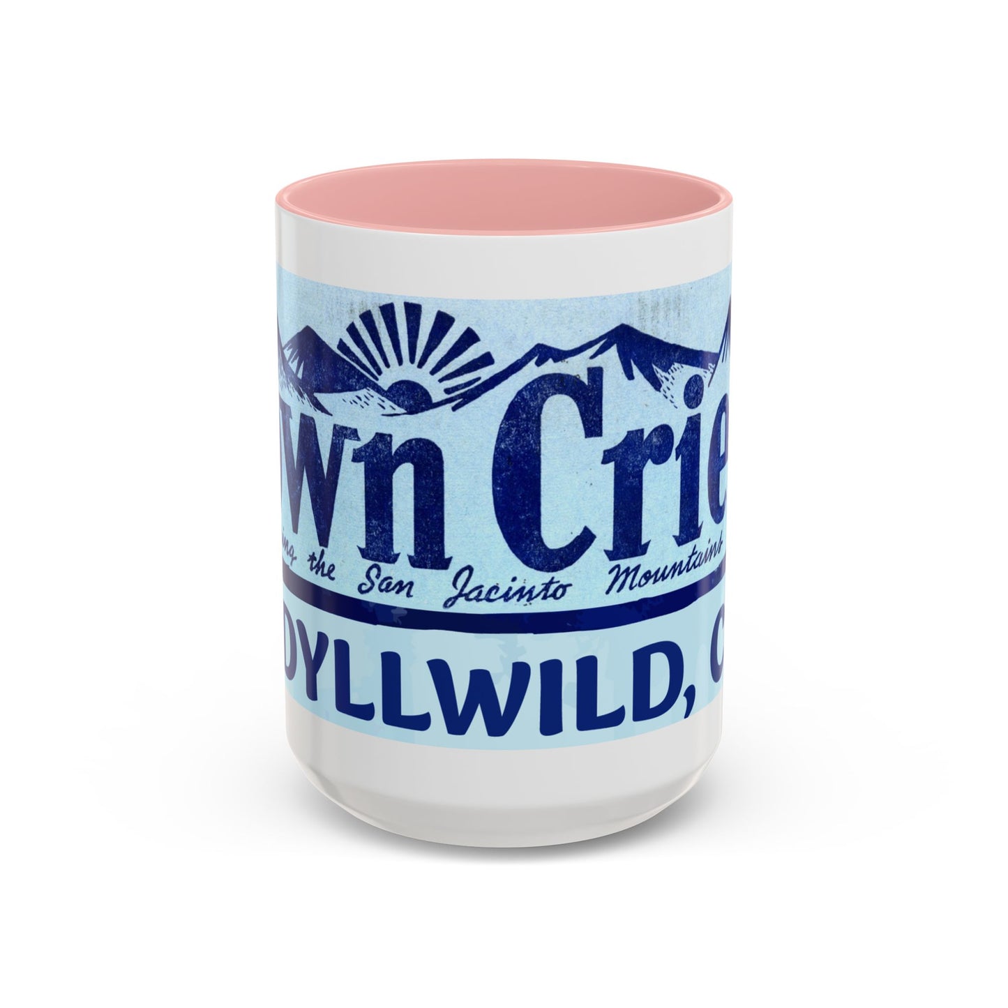 Town Crier logo Mug /Idyllwild CA accent coffee mug