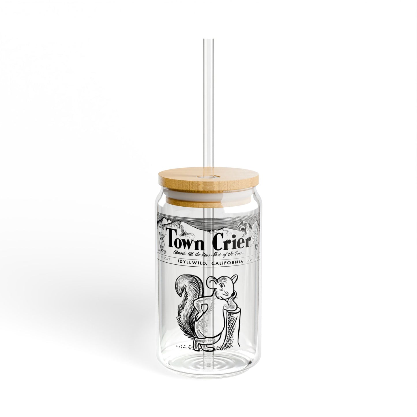 Town Crier Squirrel Illustration Sipper