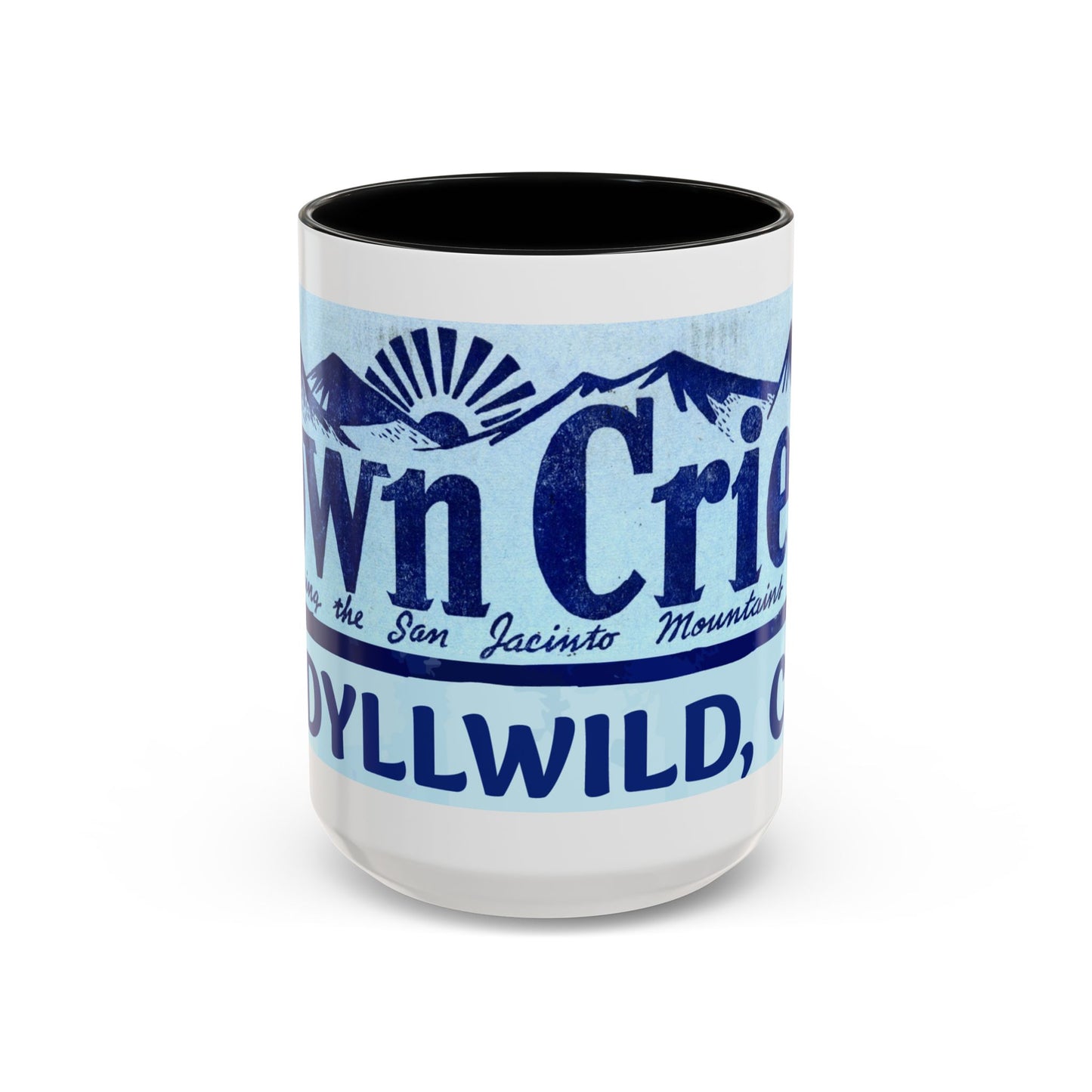 Town Crier logo Mug /Idyllwild CA accent coffee mug