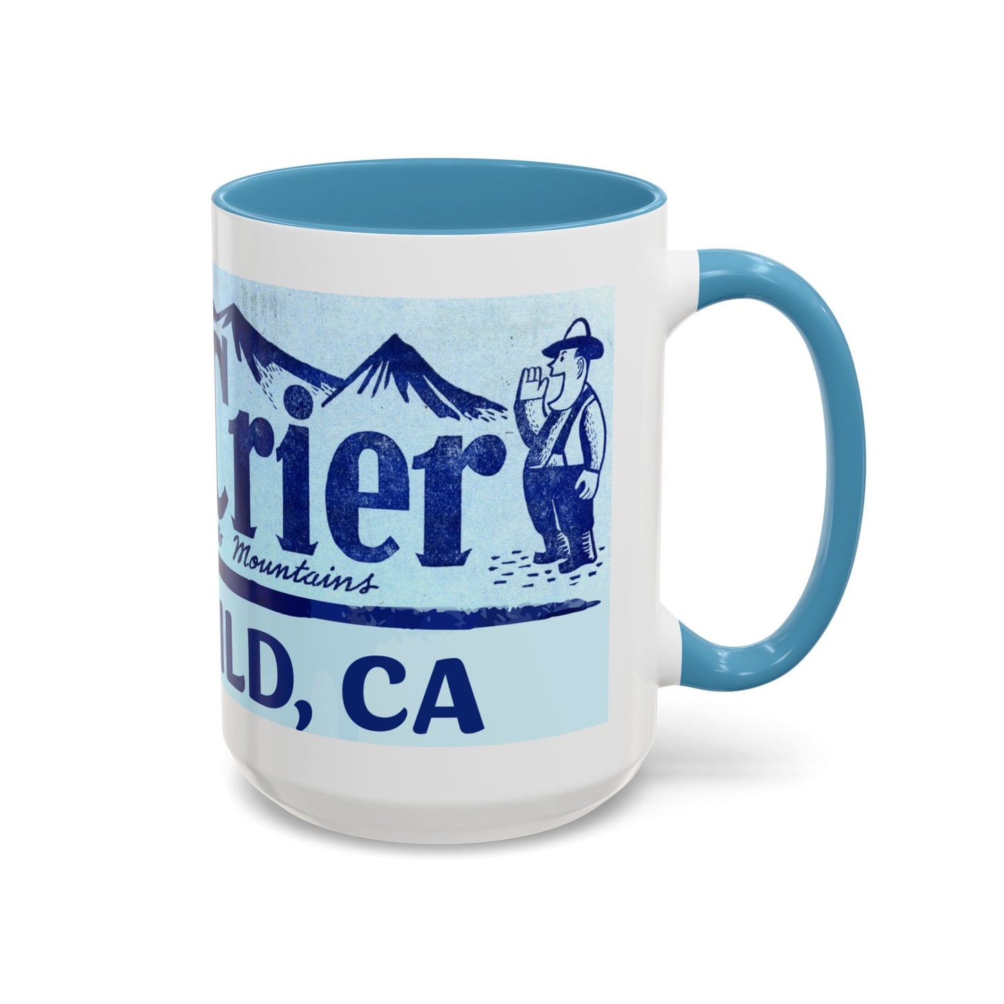 Town Crier logo Mug /Idyllwild CA accent coffee mug