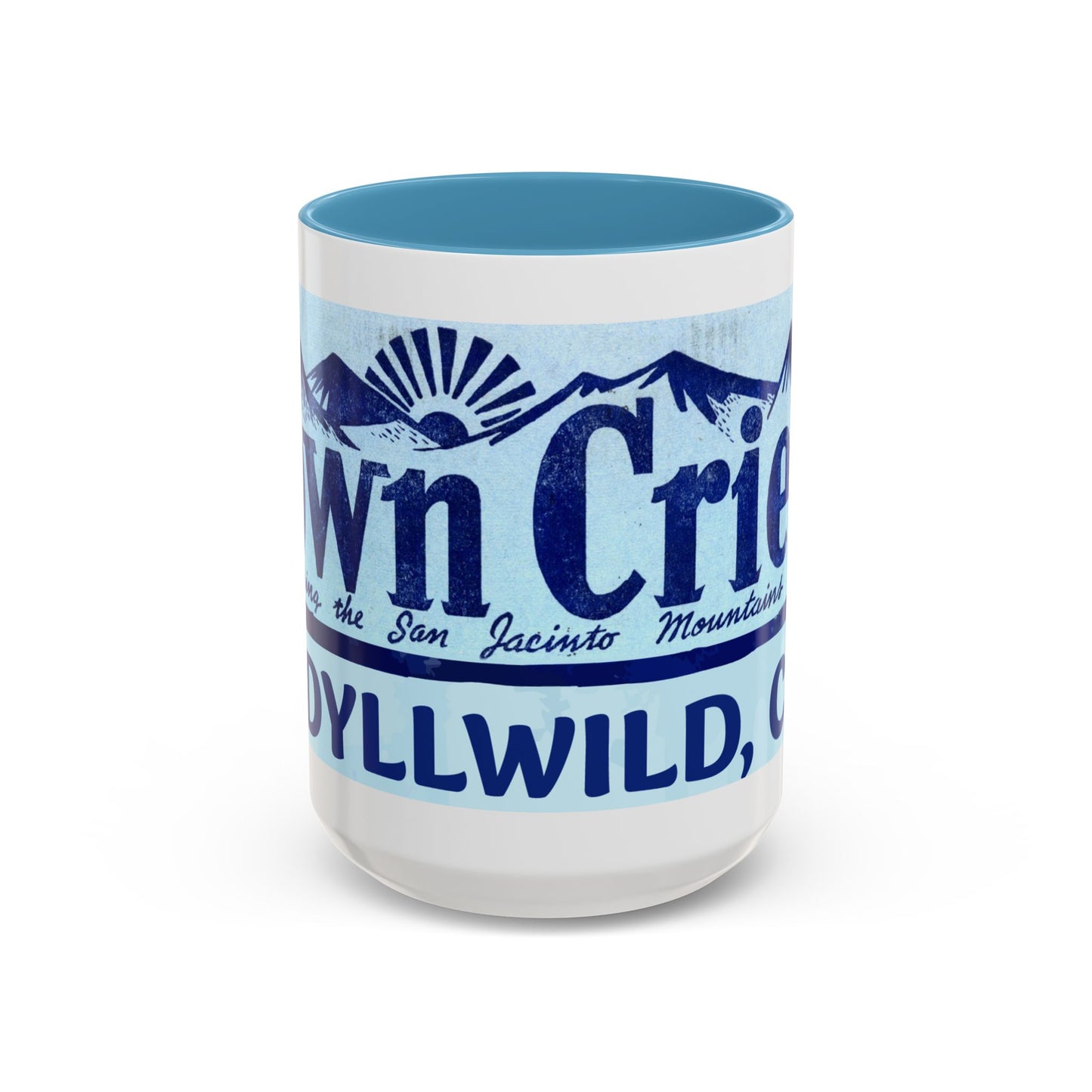 Town Crier logo Mug /Idyllwild CA accent coffee mug