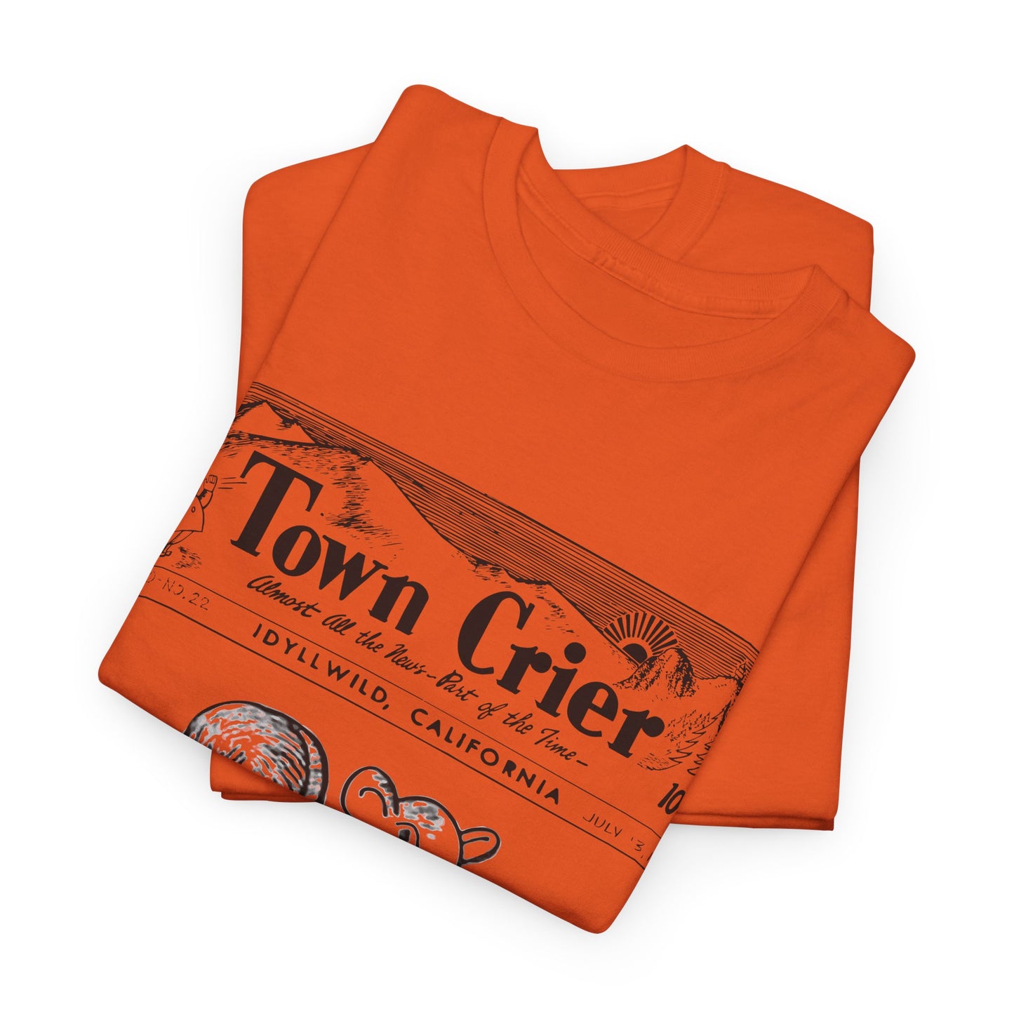 Town Crier Squirrel Tee | Vintage Newspaper Illustration T-Shirt
