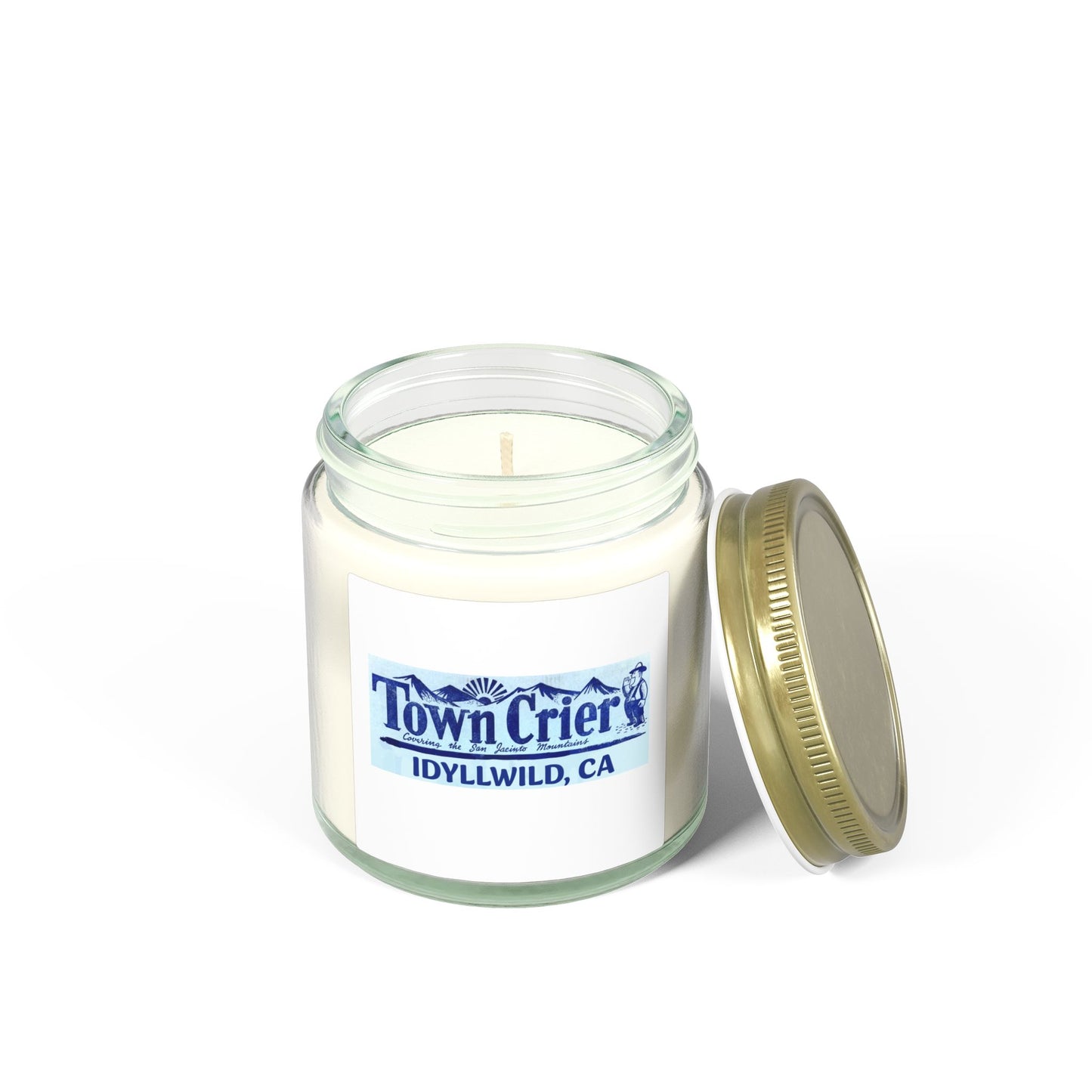 Coconut Apricot Scented Candle — Town Crier Idyllwild, CA (4oz or 9oz)