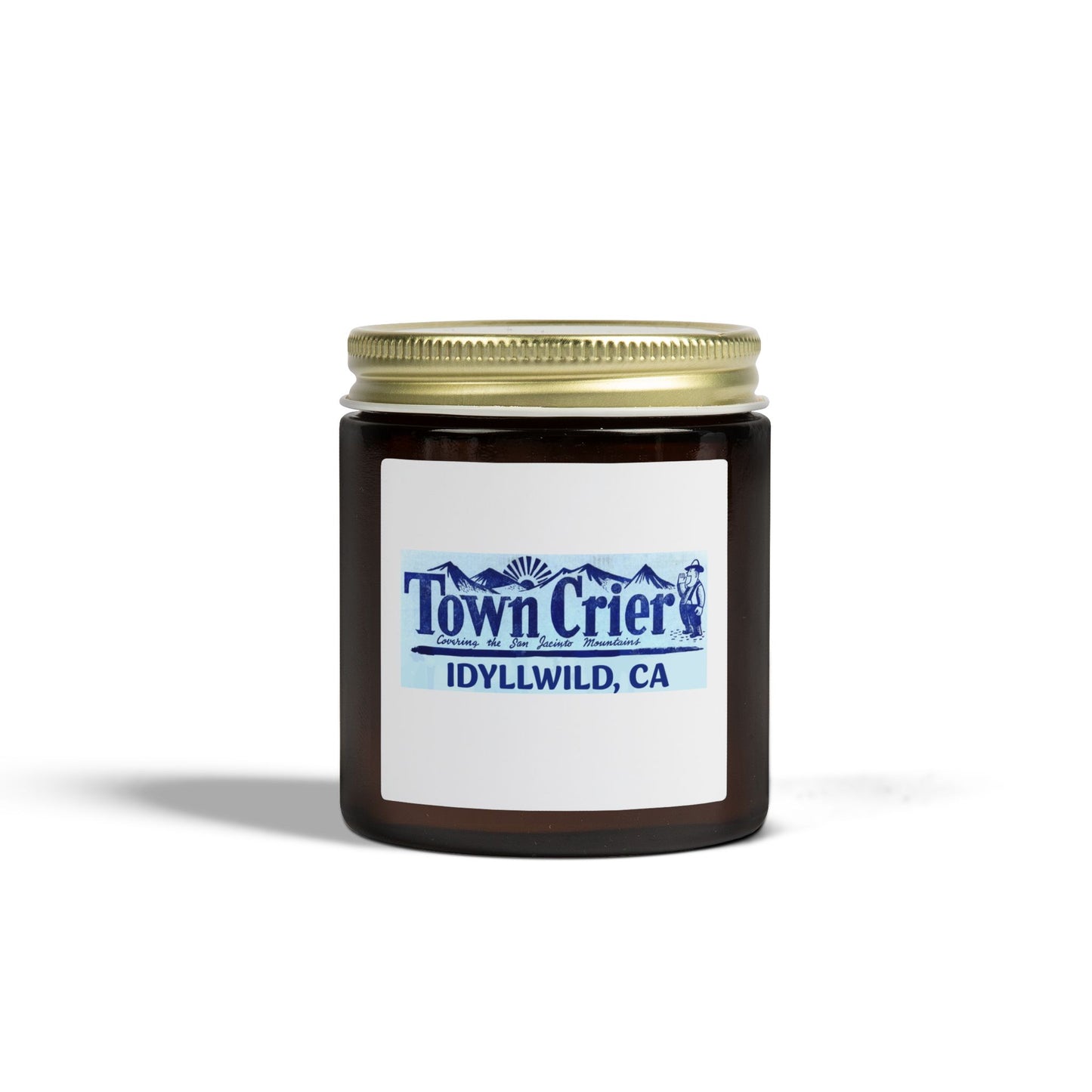 Coconut Apricot Scented Candle — Town Crier Idyllwild, CA (4oz or 9oz)